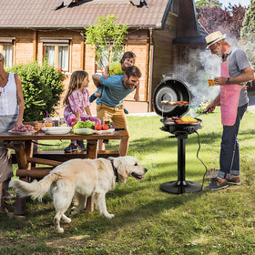 CUSIMAX portable stand for flexible indoor and outdoor grilling.