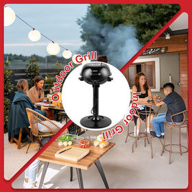 CUSIMAX grill's warming rack keeps dishes hot during cookouts.
