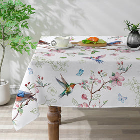 Cusugbaso spring tablecloth with bird floral design for elegant dining