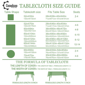 Cusugbaso Spring Tablecloth linen-texture look with refined feel.