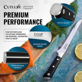 Cutluxe precise meat slicing for effortless barbecue prep