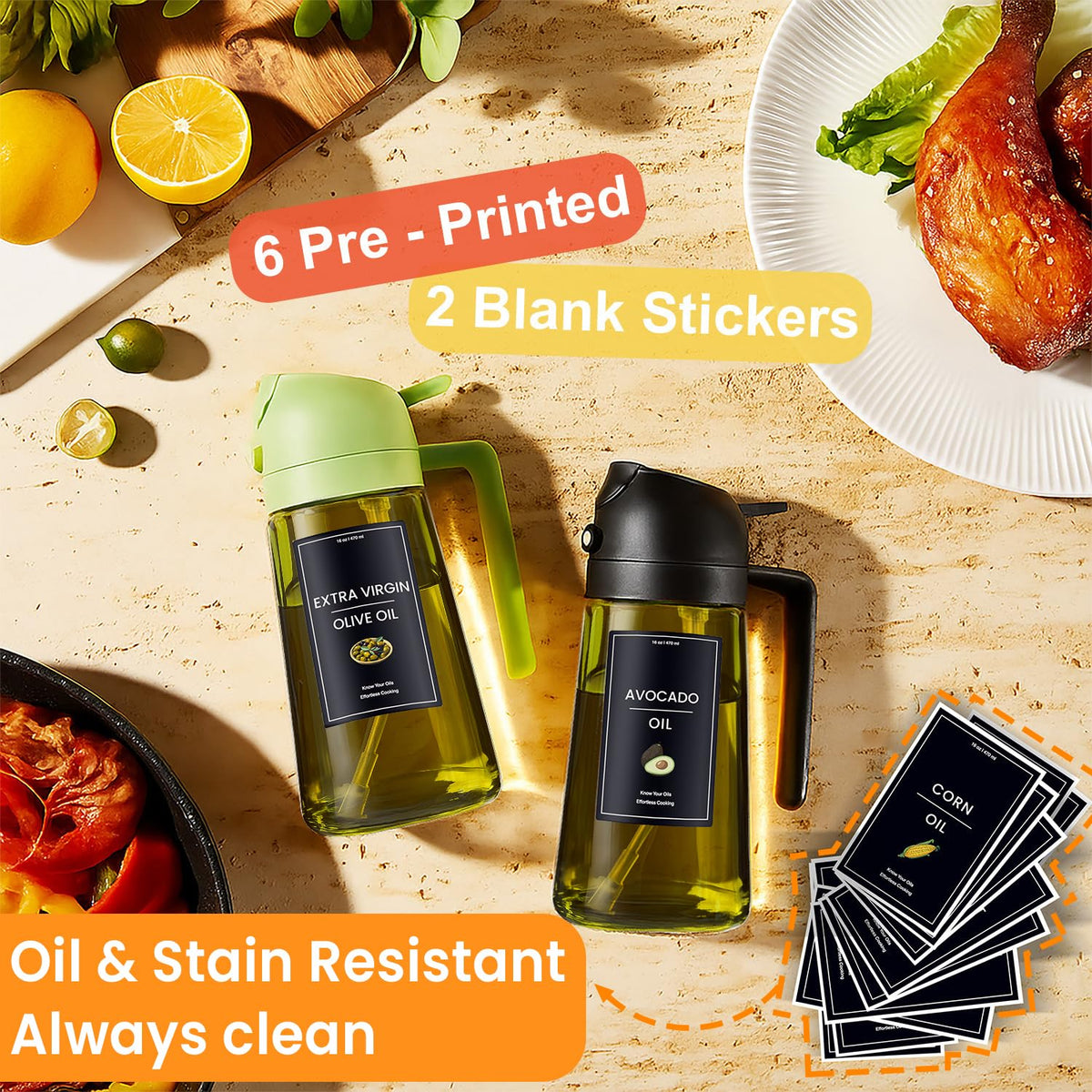 CXINYI oil sprayer in mist mode for even coverage during cooking.
