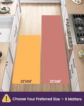 DEXI memory foam mat provides soft support while you chop, wash, and cook.
