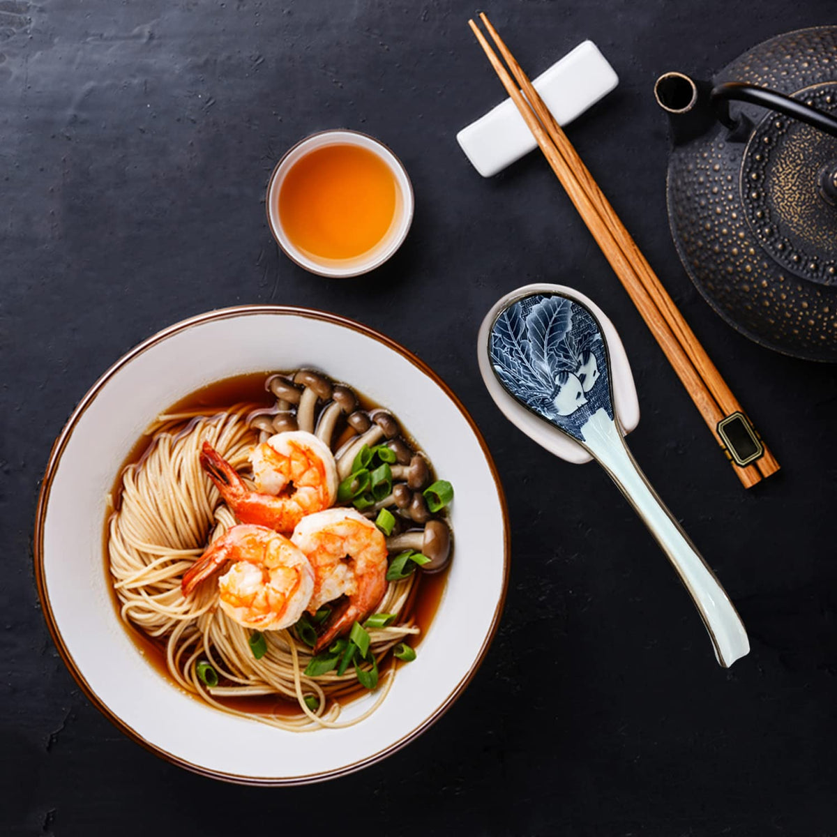 DAHO GOMSU dishwasher-safe ceramic spoons for quick cleaning
