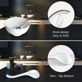 DAHO GOMSU spoon with non-slip bottom for stable broth scooping