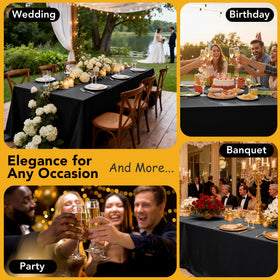 Dailyset 10-pack for multiple tables at weddings or banquets.