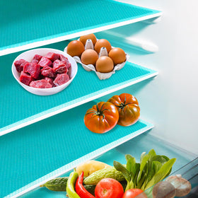 Daixers refrigerator liners pack-20 protects shelves from spills and stains.