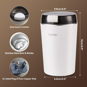 Dalle easy-clean bowl with quick wipe after use enables quick cleanup.