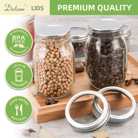 Dalzom reusable rings offer quick resealing for jars.