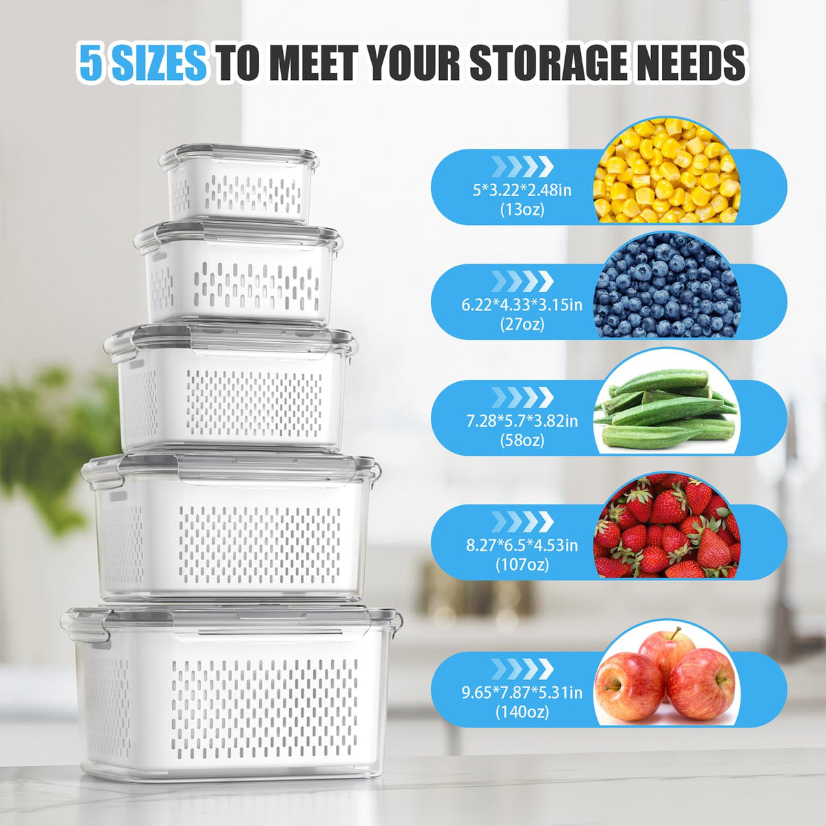 Damynuo clear berry container with vented lid for fresh berries