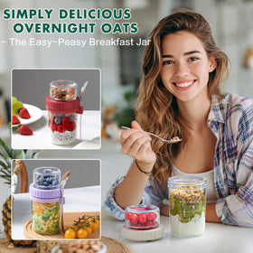 Danmu lead-free glass with lids supports safe reusable meal storage