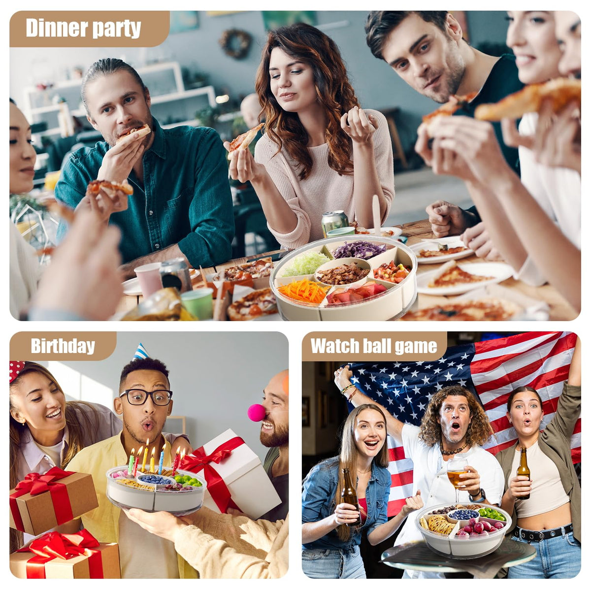 DAOTENGQL taco Tuesday movie night essential for easy snack organization.