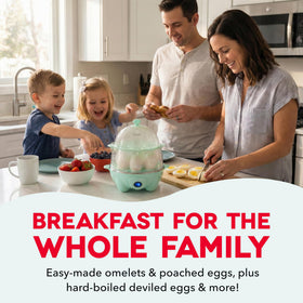 Omelet bowl ready for fluffy, customizable Dash omelets.