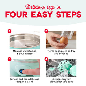 Steaming vegetables with the DASH Deluxe Egg Cooker