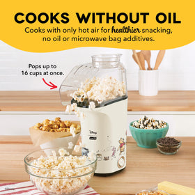 DASH measuring cup and recipe guide for precise kernels and flavors.