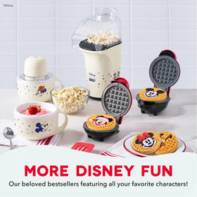 Easy-clean components of the DASH Fresh Pop popcorn maker after snacking