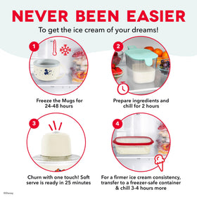 DASH mini ice cream maker compact design saving counter space.