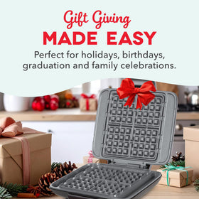 DASH No-Drip Waffle Maker versatile for waffles, hash browns, desserts