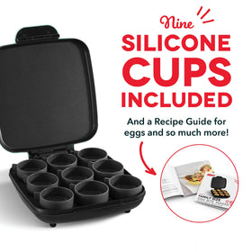 DASH non-stick silicone cups for fluffy egg bites and easy release