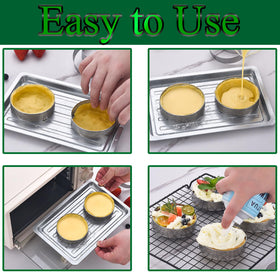 DATANYA dishwasher-safe tart ring for quick cleanup.