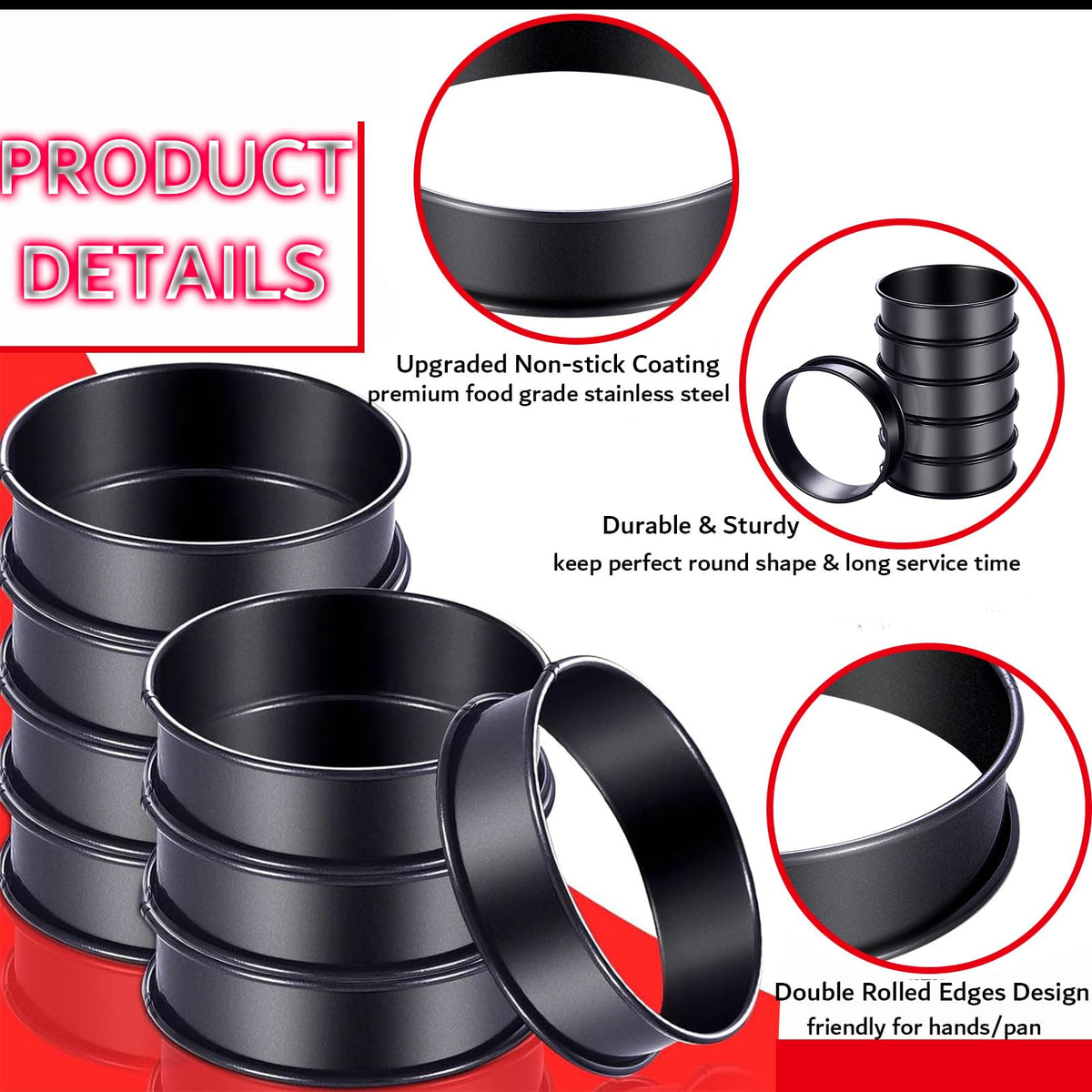 Datanya double-rolled edges protect hands and pans during use