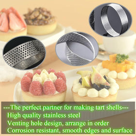 DATANYA stainless steel tart ring—durable, long-lasting bakeware.