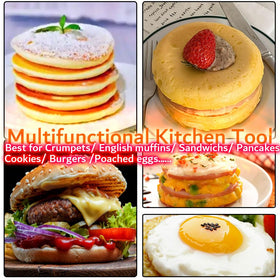 DATANYA versatile tart rings for pancakes, cookies, and eggs.