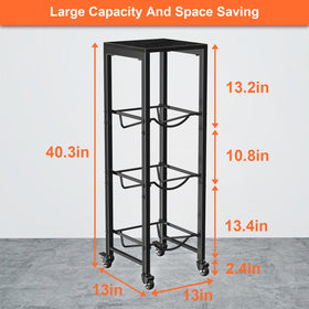 Dataroad Selead black steel frame offers durable storage for kitchen, office, or garage