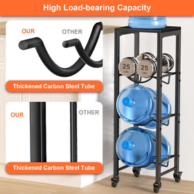 Dataroad Selead space-saving water bottle rack keeps bottles off the floor