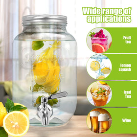 DD&HAPP two-pack glass dispensers suitable for home and commercial use