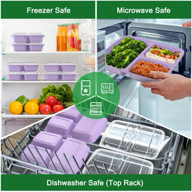Dealusy durable plastic for takeout and camping on the go.