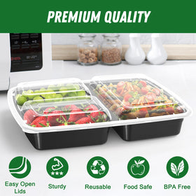 Dealusy stackable containers save fridge space and reduce clutter.