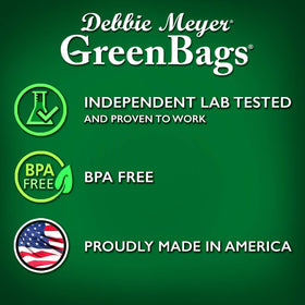 Debbie Meyer GreenBags 40-pack leak-proof seal keeps leftovers fresh