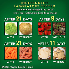 GreenBox lid set from Debbie Meyer ensures airtight closure for all sizes.