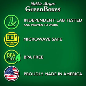 Close-up of Debbie Meyer GreenBox seal showing durable, reusable design.