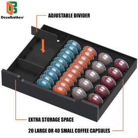 Smooth interior of Deco Brothers pod drawer cleans easily after spills