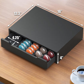 Removable divider in Deco Brothers drawer adapts to large or small capsules
