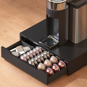 Deco Brothers Vertuoline pod drawer top view showing spacious capsule compartment