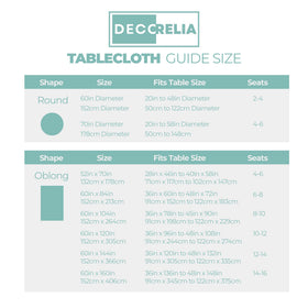 Decorelia anti-scratch tablecloth aqua on a busy kitchen table.