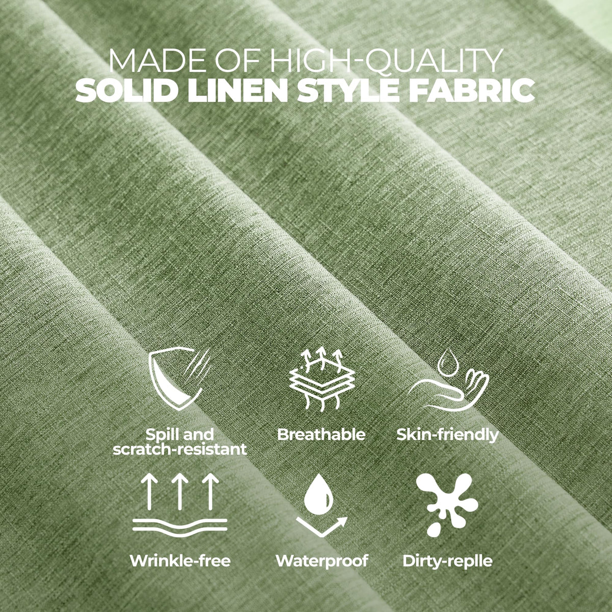 Decorelia easy-clean surface resists stains during meals.