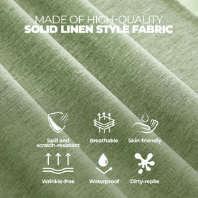 Decorelia easy-clean surface resists stains during meals.