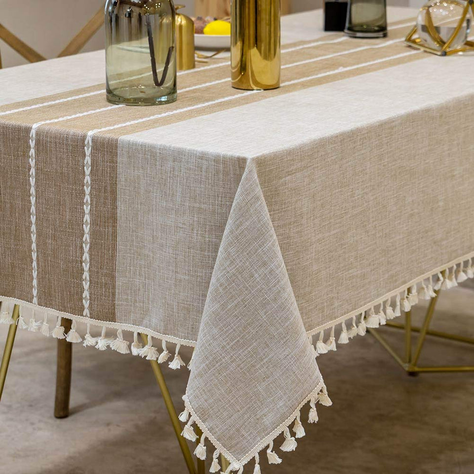 Deep Dream waterproof coffee tablecloth in 55x120 for spill resistance.