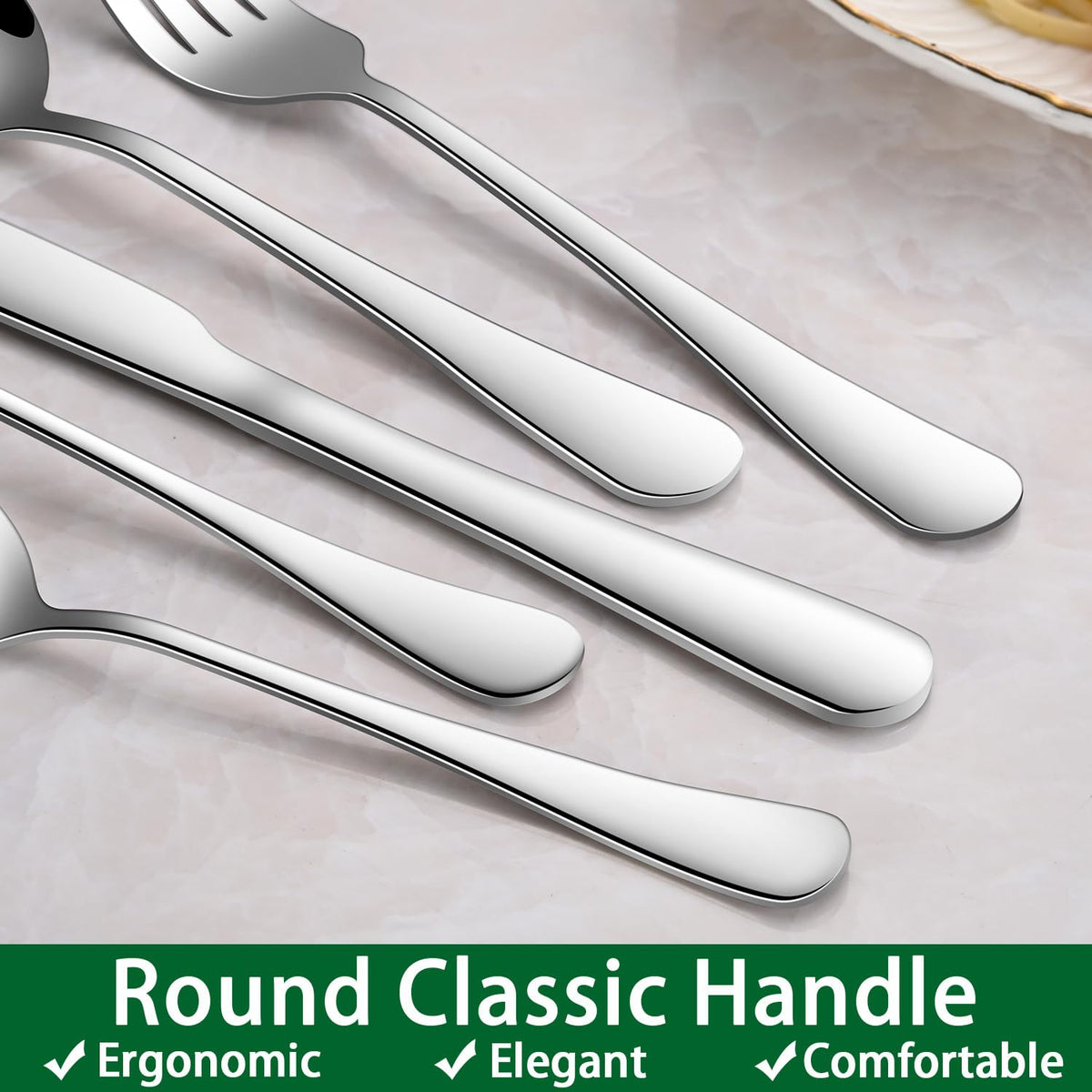 Dehov smooth-edge dining cutlery designed for everyday use