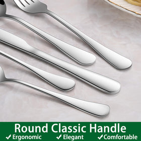 Dehov smooth-edge dining cutlery designed for everyday use