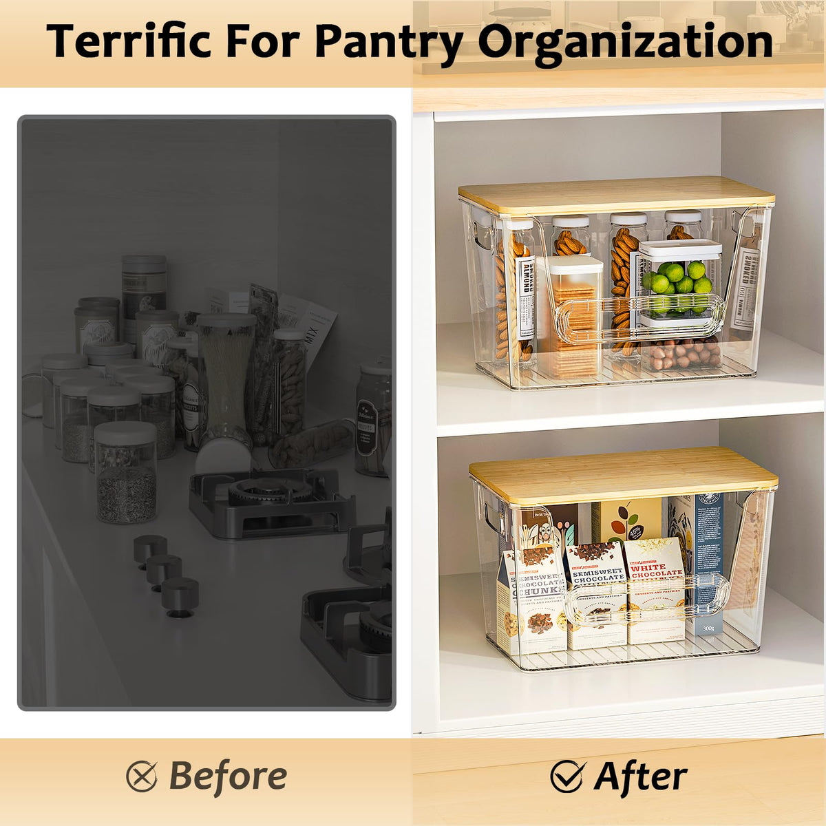 Delamu anti-slip silicone pads prevent sliding on counters and shelves