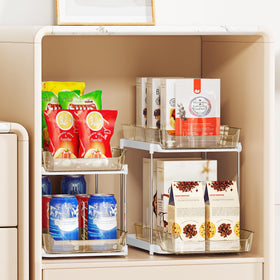 Delamu clear acrylic construction keeps contents visible for quick, hassle-free retrieval.