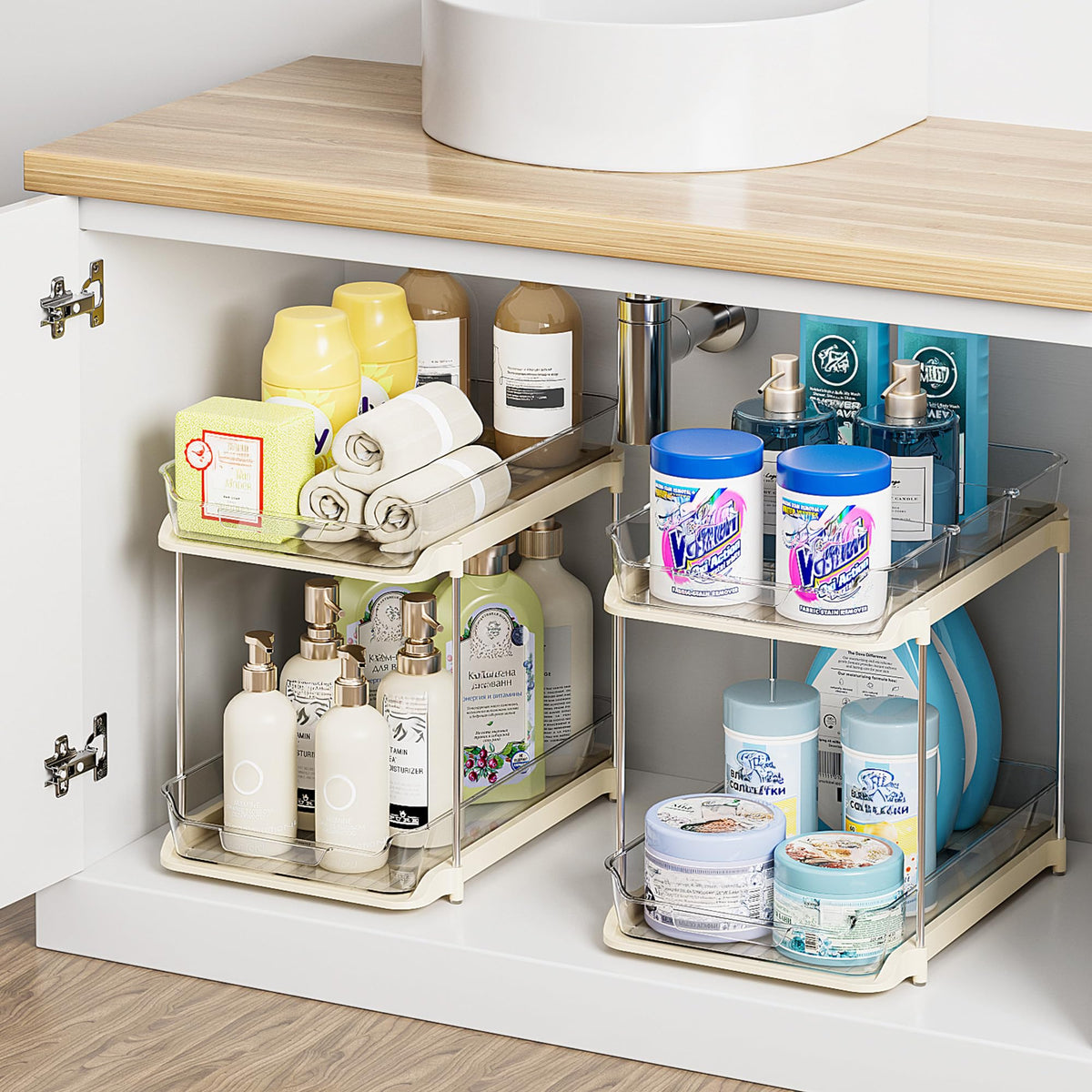 Delamu movable dividers offer adjustable spacing for meds, cosmetics, and more.