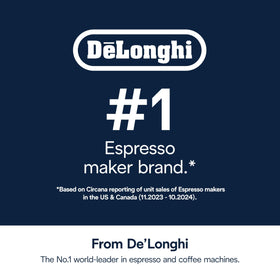 Delonghi EcoDecalk measuring dose for easy descaling and maintenance.