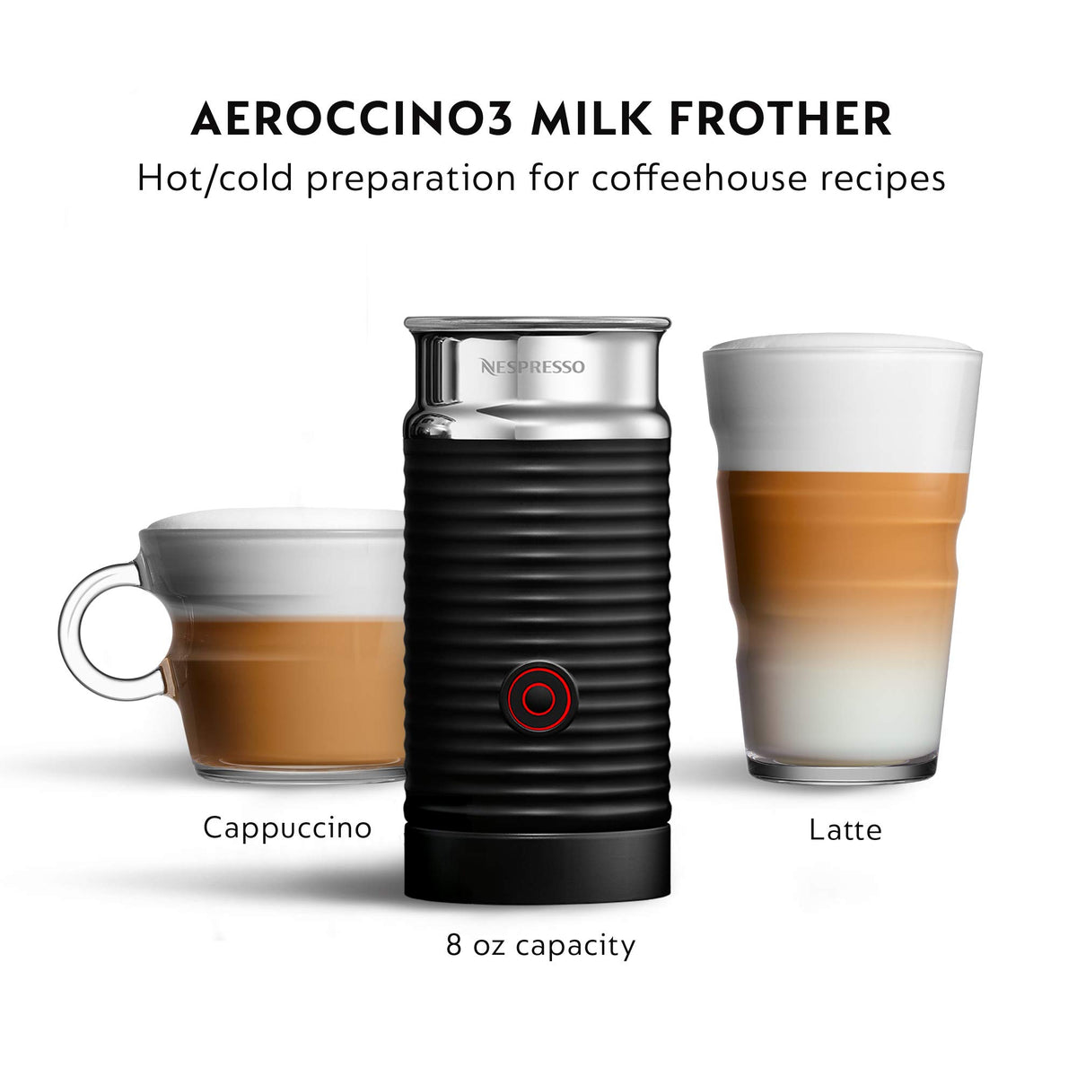 Large 60 oz water reservoir on the VertuoPlus Deluxe.