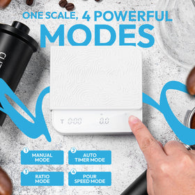 DeNestora USB-C charging port image, emphasizing easy, long-lasting power for daily brewing.